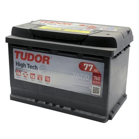 batteria auto tudor 77ah|Battery Tudor TUDOR TA770 .